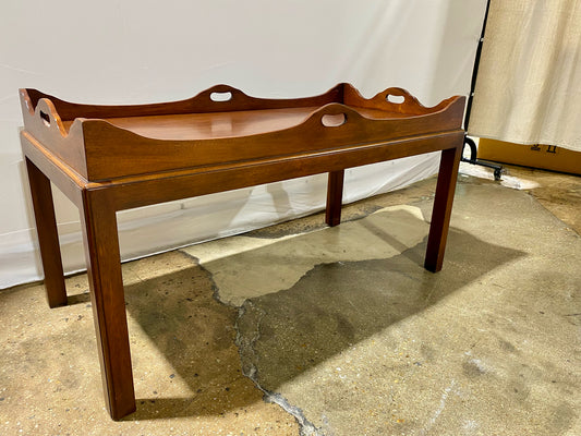 Butler Tray Coffee Table, Mahogany, 41.5" L x 21.5" W x 24" H