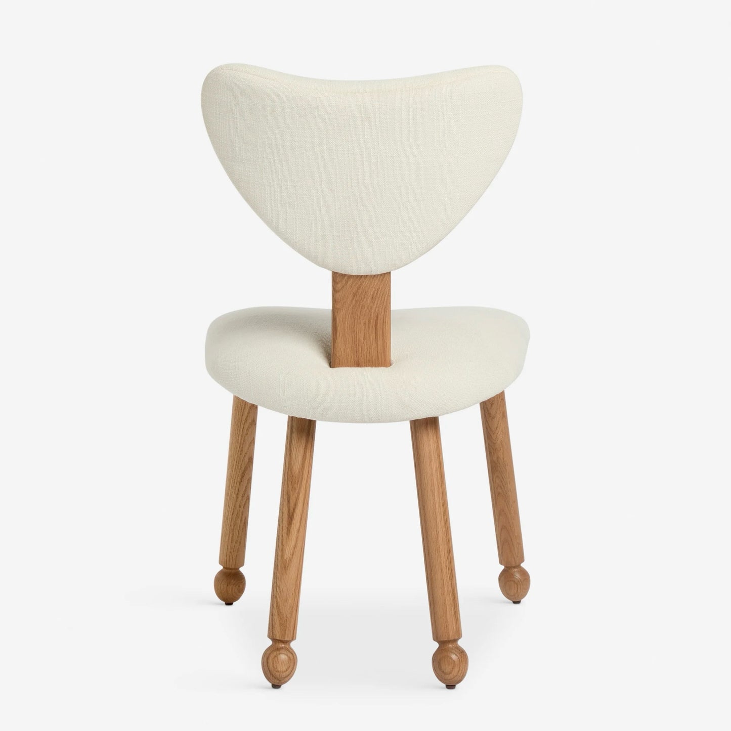 PAIR of Fontaine Dining Chairs by Aimee Song, Ivory Linen, 19" W x 22" D x 33" H