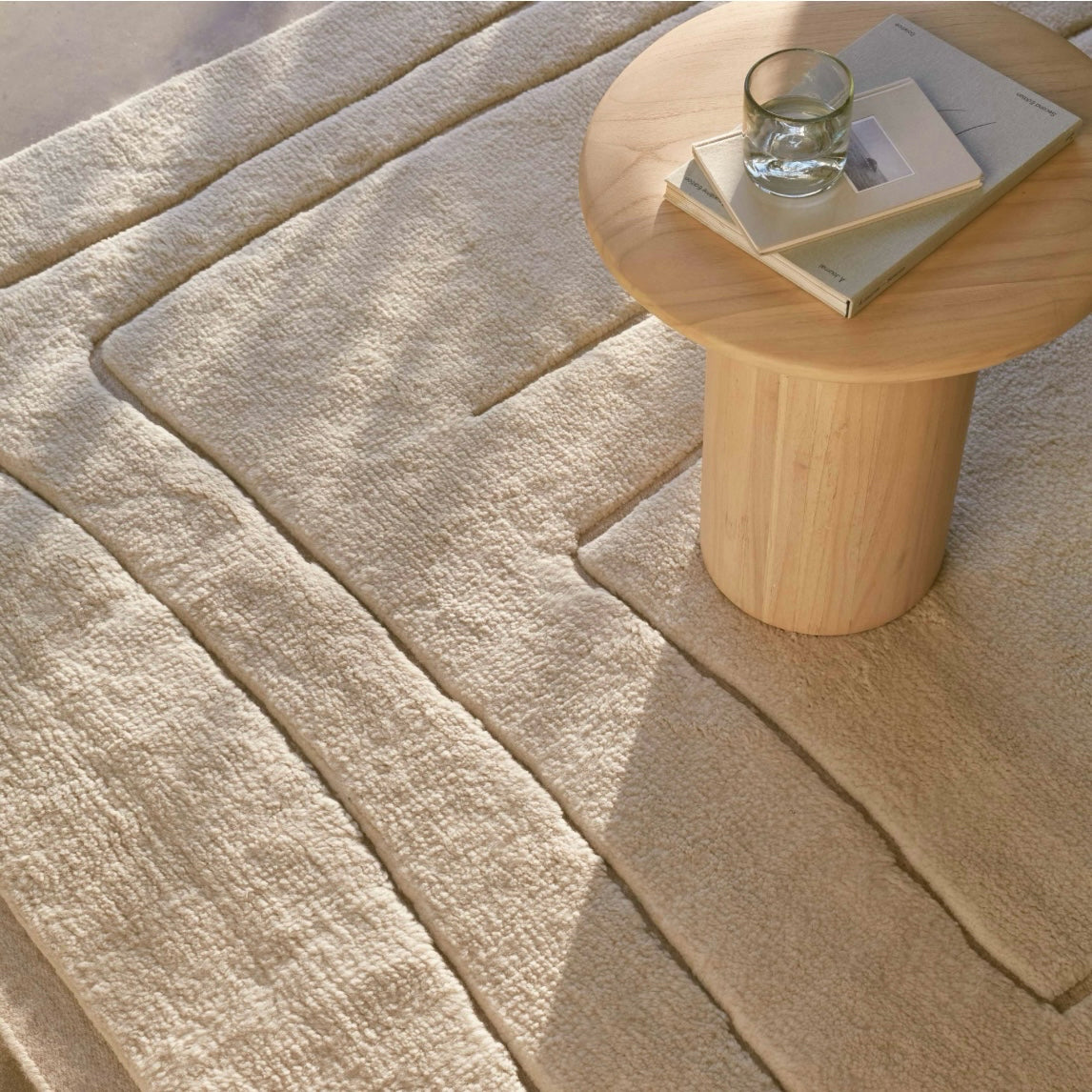 Havenly The Citizenry Ishir Hand-Knotted Area Rug, Sand, 100% Wool, 8' L x 10' W