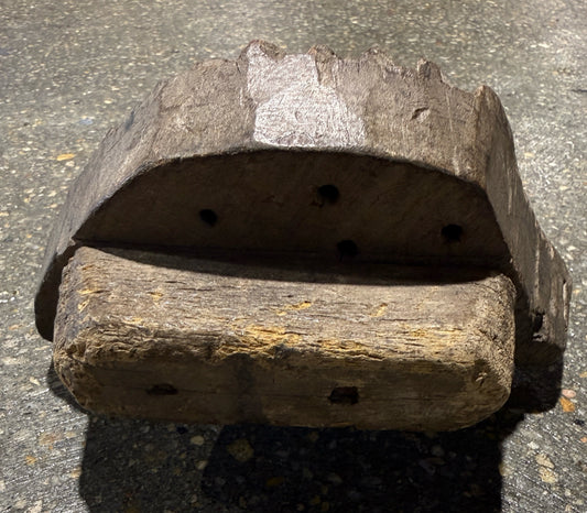 VTG handcarved hedgehog/porcupine ink stamp