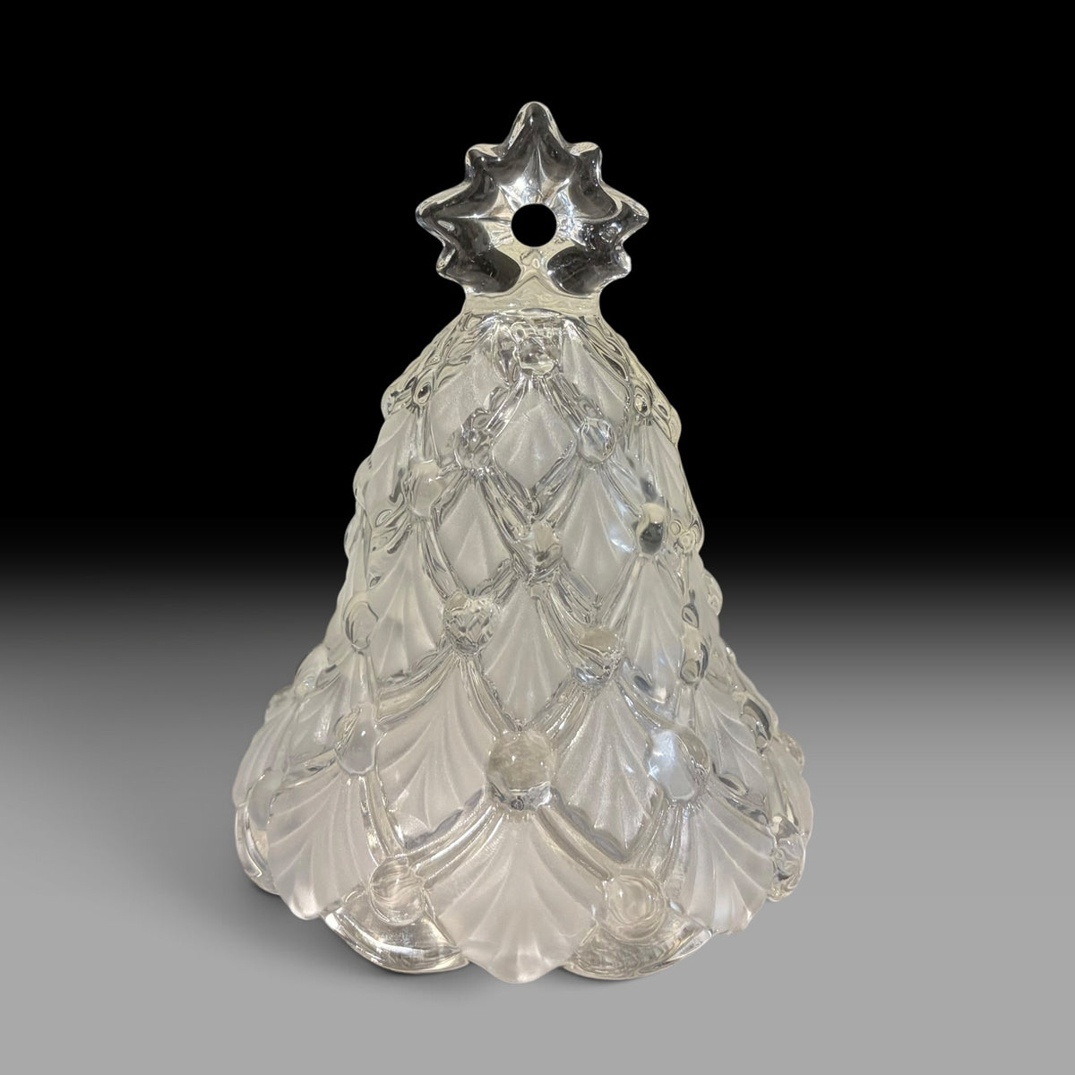 Mikasa Christmas Tree Bell, 4.5"Dia x 6.3H