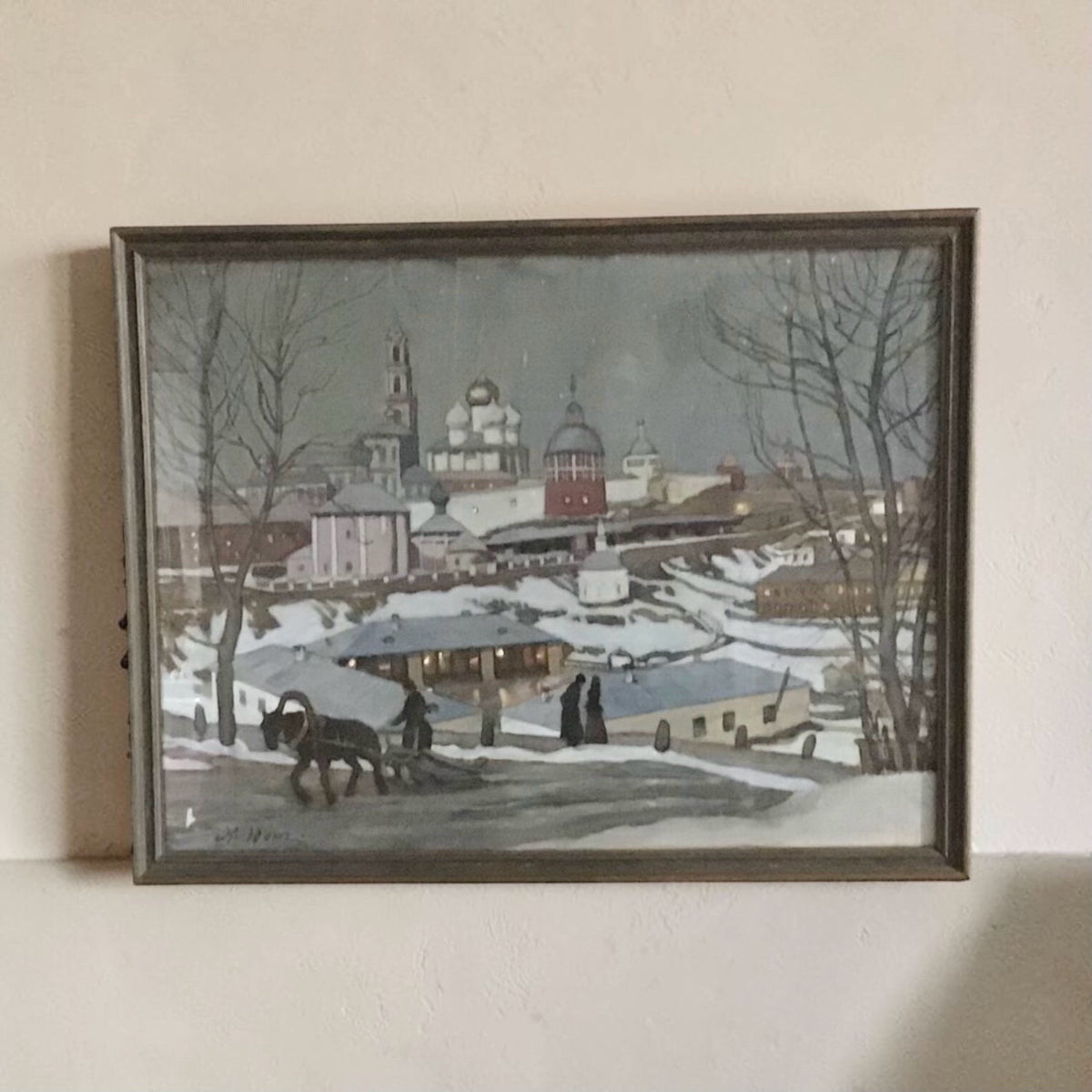 Russian Winterscape Print 20"W x 26"H