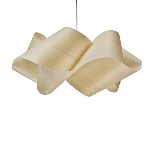 LZF Swirl Pendant Light, Ivory & Matte White, 29.5" Dia x 13.8" H