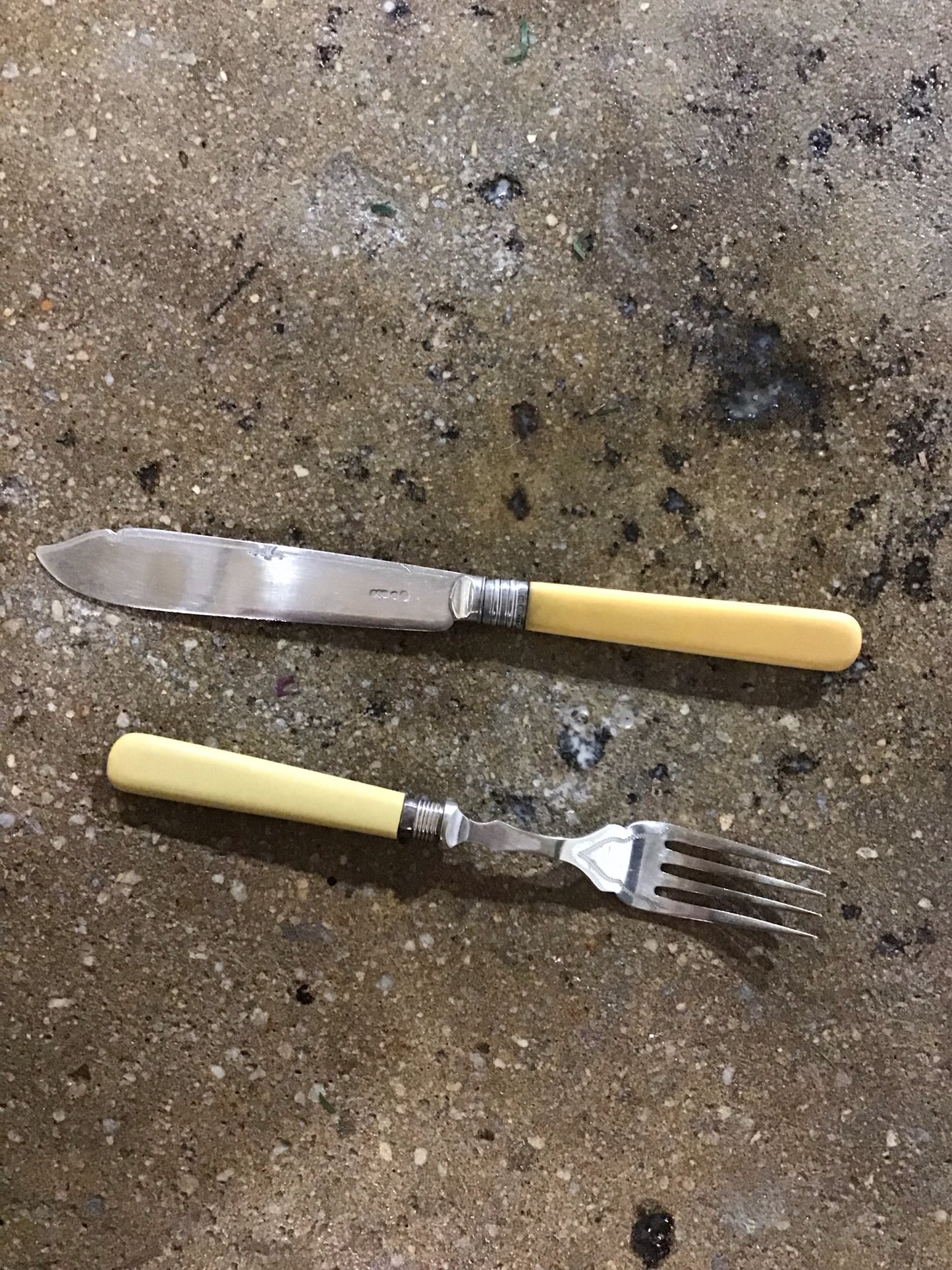 SET of 24 Vintage Forks and Knives SilverPlate in Box