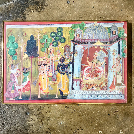 Goddess Devi in Aspect of Chandi Print, 32" x 21.5" x 1"