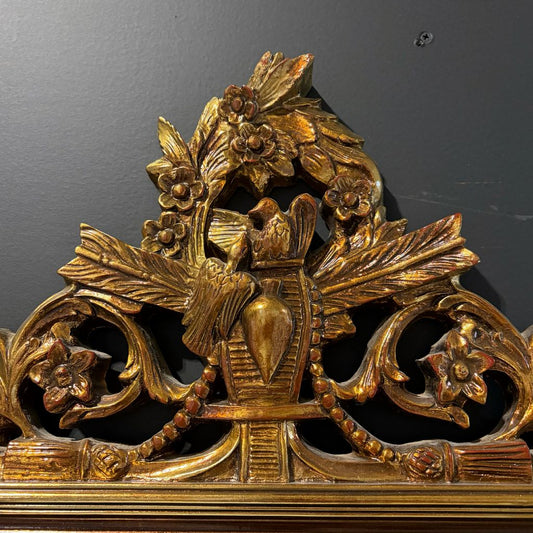 Gold Louis XVI Style Mirror, 48"H x 29"W