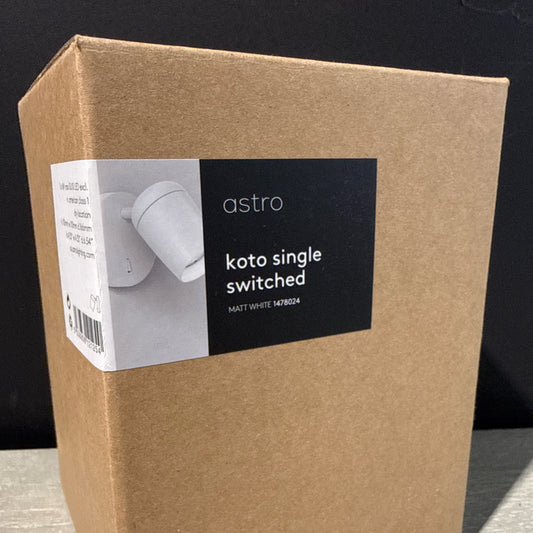 Koto Reading Wall sconce, matte white, 4.3"W x 6.5"D x 4.3"H