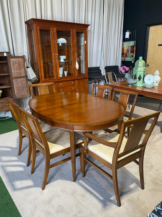 MCM National of Mt. Airy Dining Table W/6 Chairs, 60"W x 42.5" D x 29.5" H