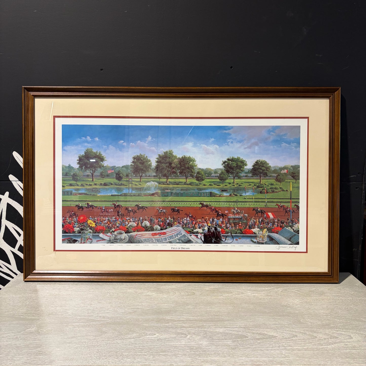 Signed Print "Field of Dreams" by Cortez, 42"W x 26"H