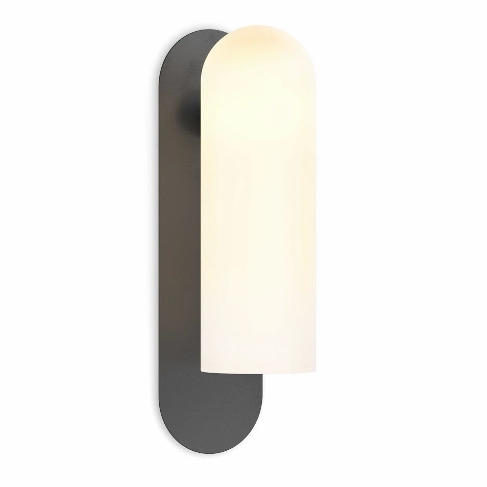 Schwung Odyssey Wall Sconce, Black Gunmetal, 4.25"W x 5.5"D x 15"H