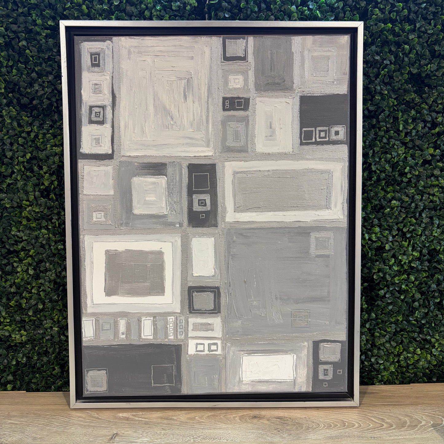 'Grey Matter' Original Acrylic Painting by Linnea Heide, 19.5"W x 26"H