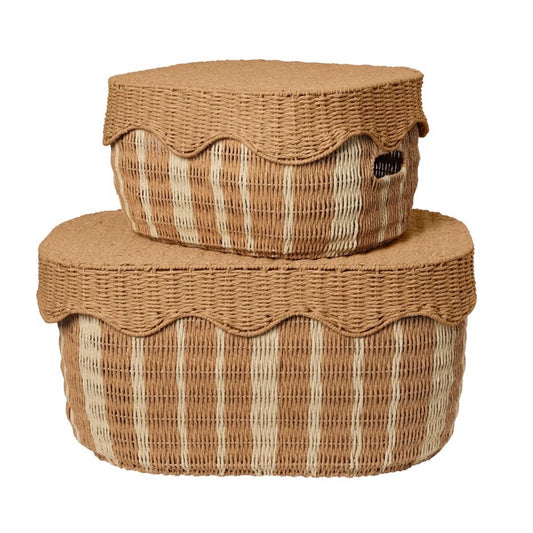 Ferm Rivan Storage Basket (Set of 2), 27.5" W x 18.8" D x 14.1" H