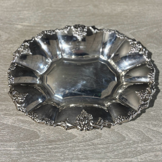Silverplate Bowl, FB Rogers 12.5" W x 10.5" x 6.25" H