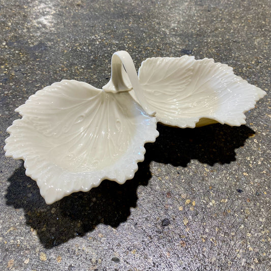 Lenox Double Leaf Dish, 10.25" x 5.5"D x 3"H