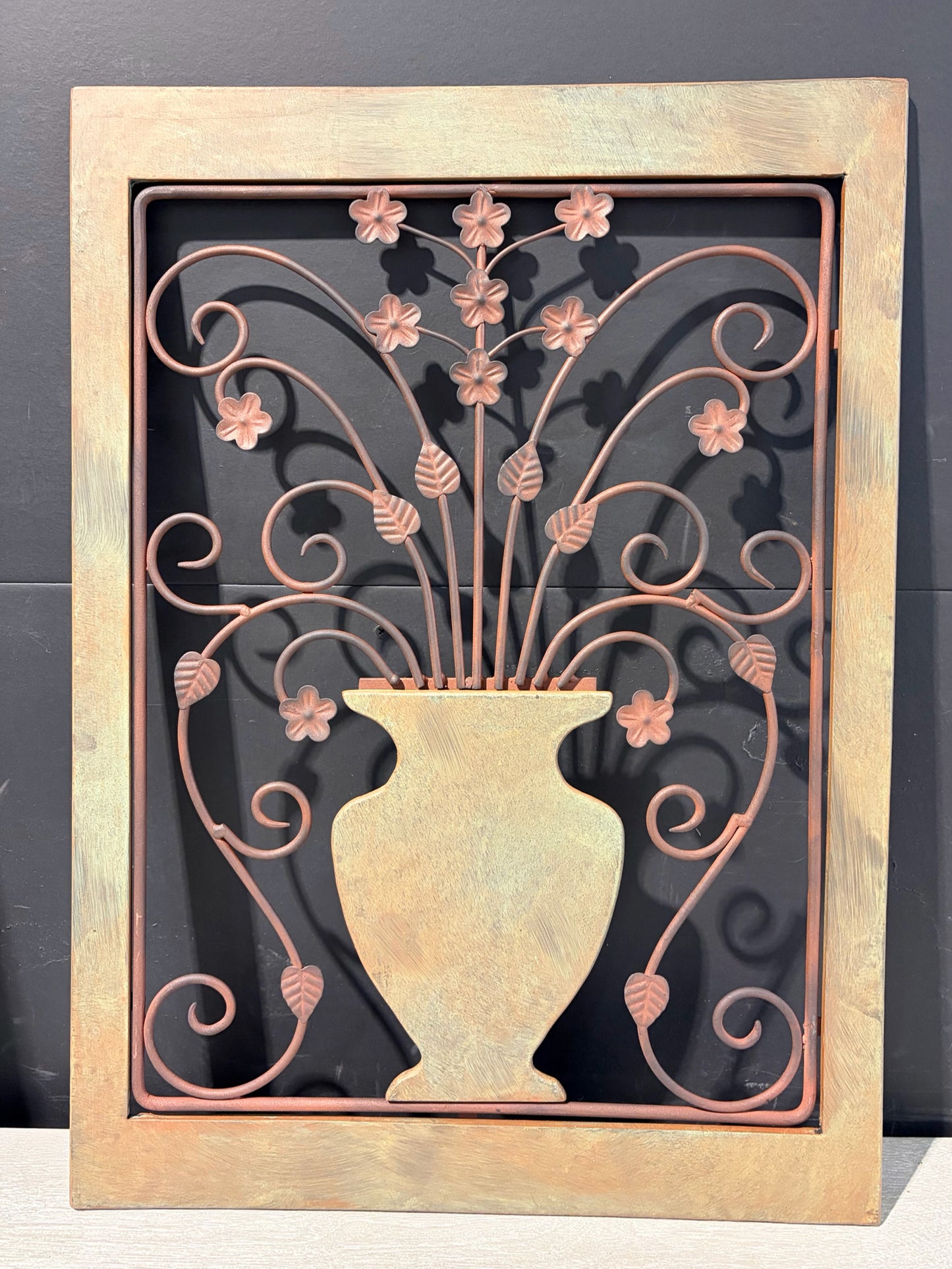 Rustic Scrolling Wall Grill, 17.25"W x 24"H x .5"D