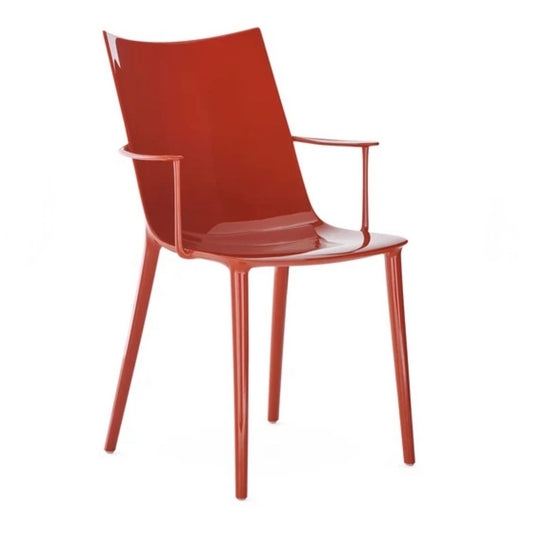Kartell H.H.H. Dining Armchair, Rust Orange, 21.7"W x 22.4"D x 35.4"H