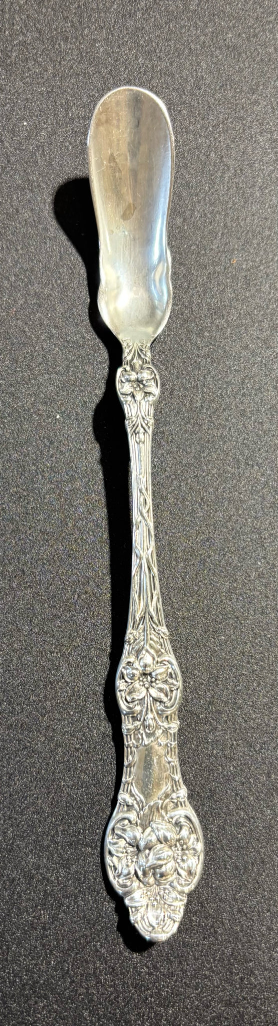 Old Orange Blossom Sterling Horseradish Scoop 6" L x .5" W