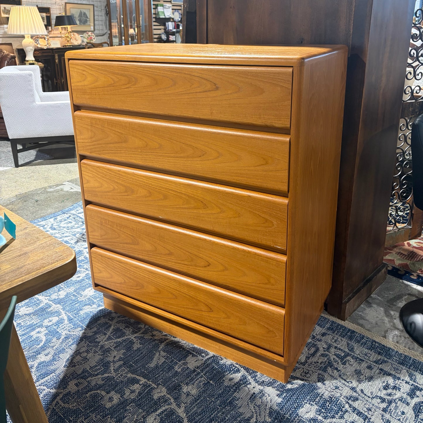 MCM Mobican Teak High Chest, 36"W x 19.75"D x 45.25"H