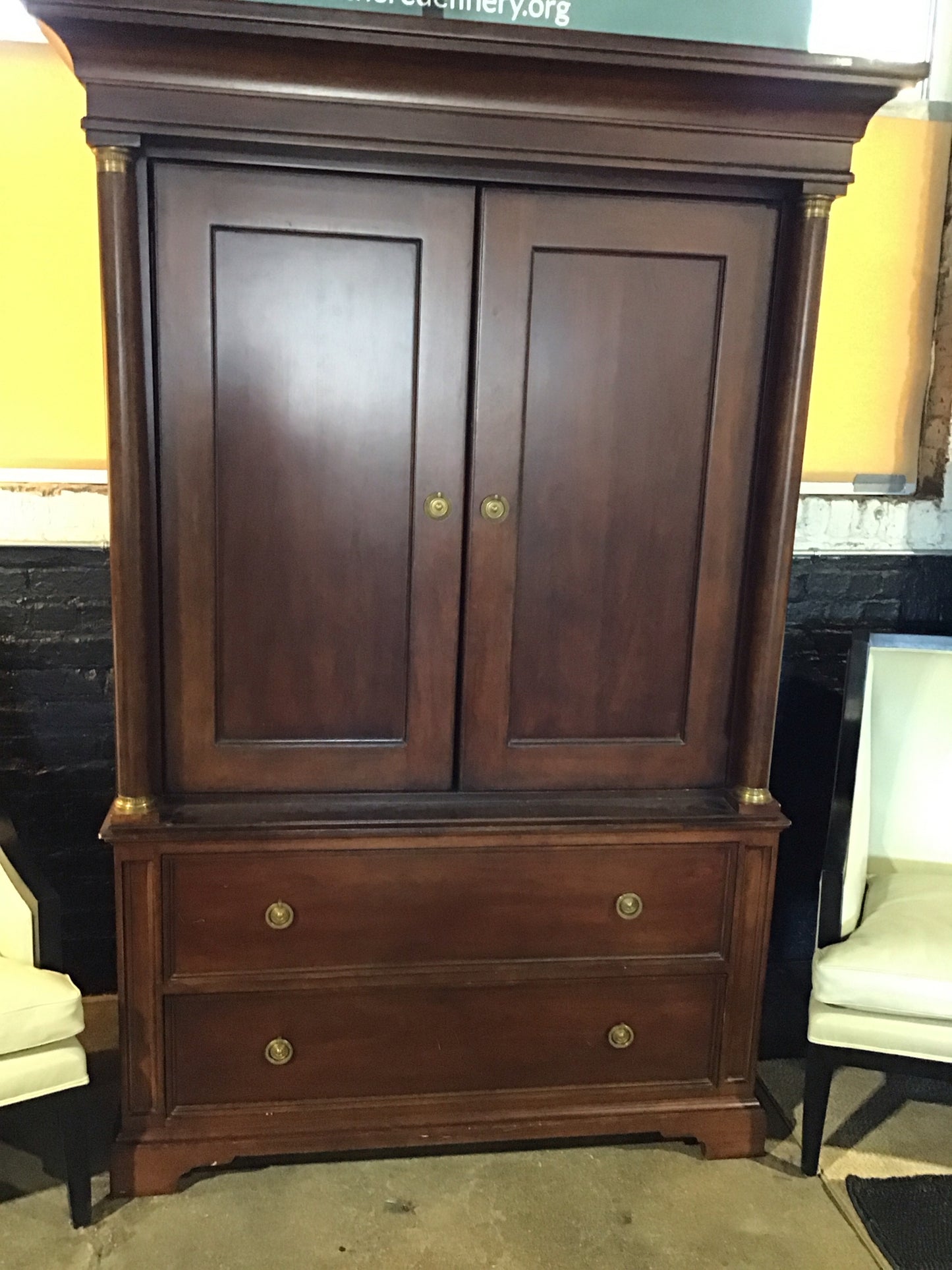 Martha Stewart for Bernhardt Armoire 80"H 55"W 30"D