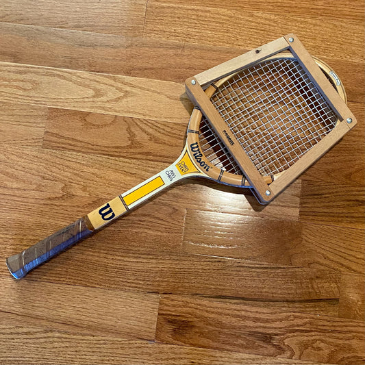 Vintage Wilson "Miss Chris" Tennis Racket, 10.5"W x 27"L x 2.5"D