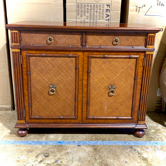 Vintage Ethan Allen Console Cabinet, 43.25"W x 18"D x 36"H