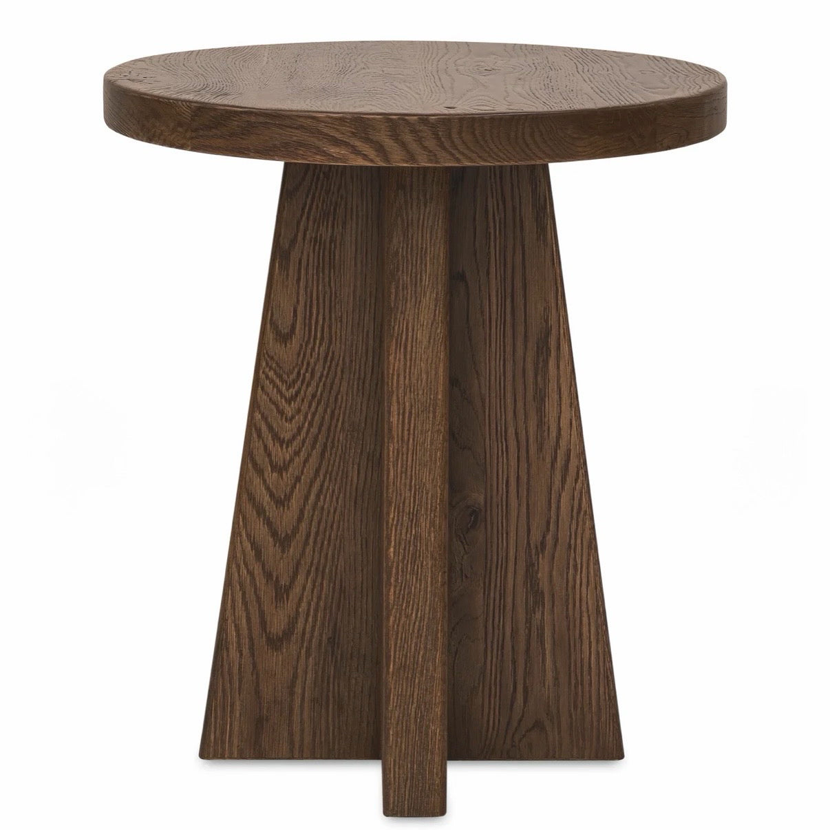 NEW Hooker Driftwood end table, worn saddle finish,22"W x 22"D x 25"H