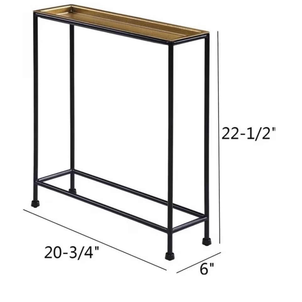 Comfort Pointe Tivoli Tray Table, 6"W x 20.75"D x 22.5"H