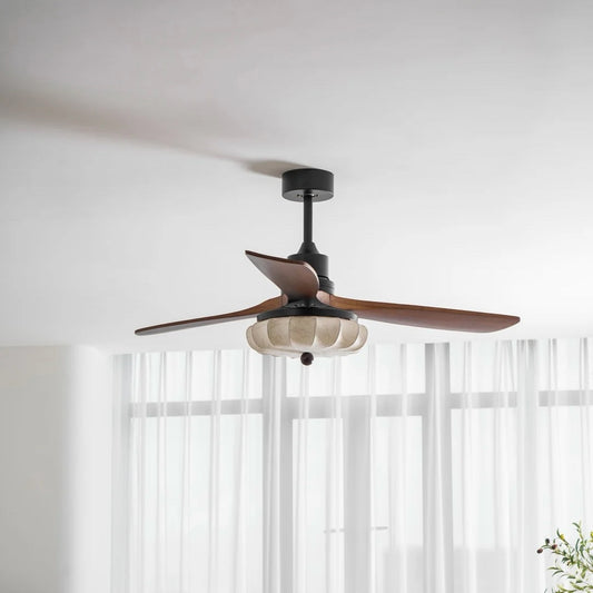 NIB Vakkerlight Lotus Bloom Celing Fan 52"Diam x 15.7"H
