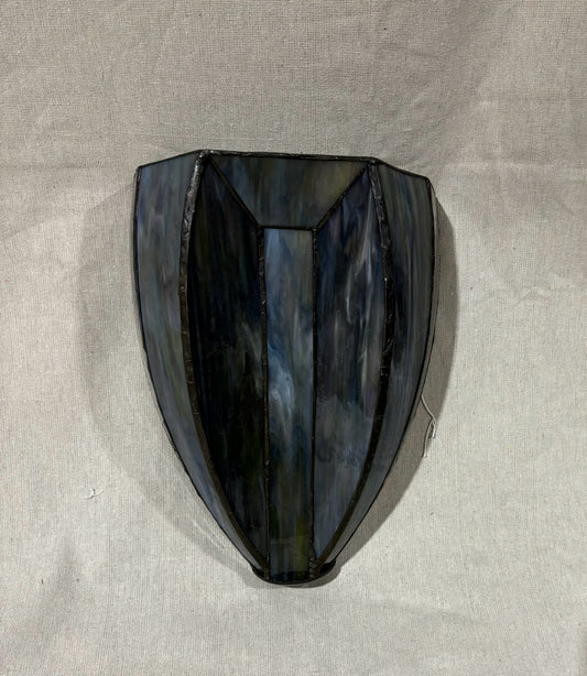 1 Glass Empire Style Wall Sconce -12.5 H x 11W