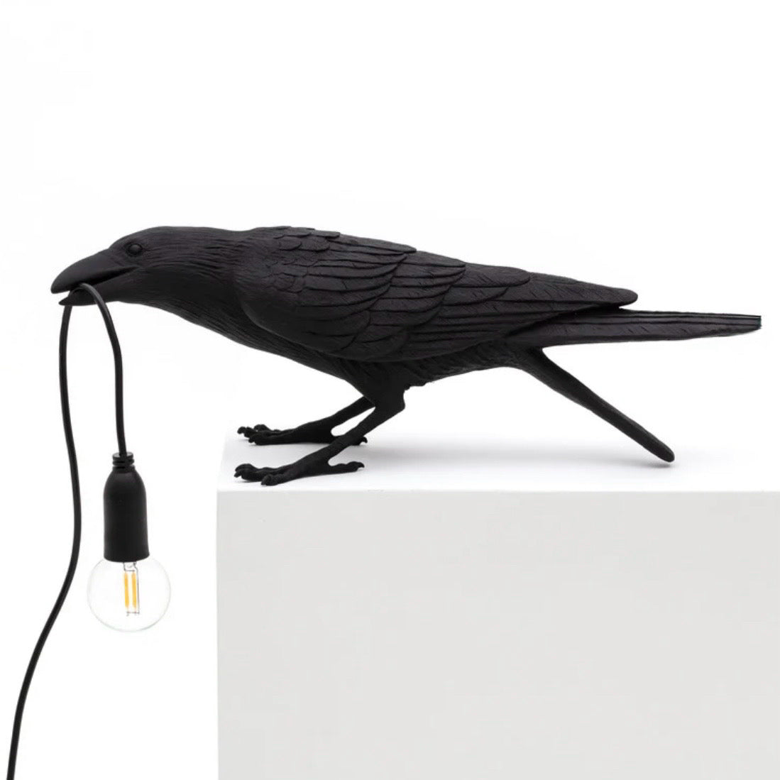 Seletti Bird Playing Lamp, 13"W x4.5"D x 4.1"H