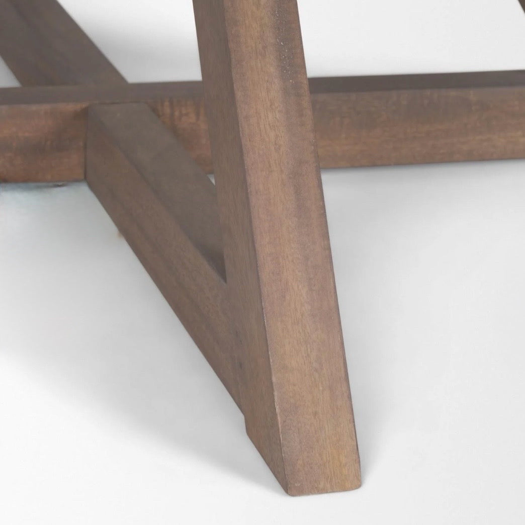 Mercana Jennings Lt. Brown Dining Table, 60"Dia x 29.5"H