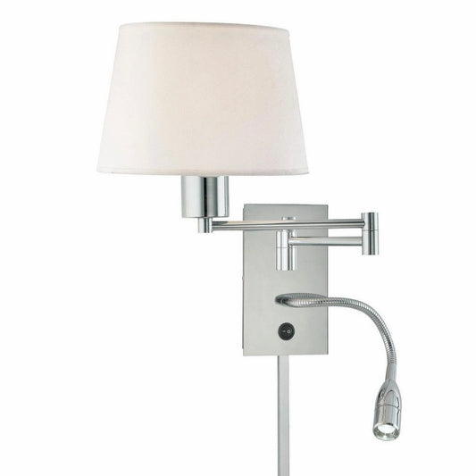 Pair of George's Reading Room Wall Swing Arm Lamps,10" W x 10" D x 25" H
