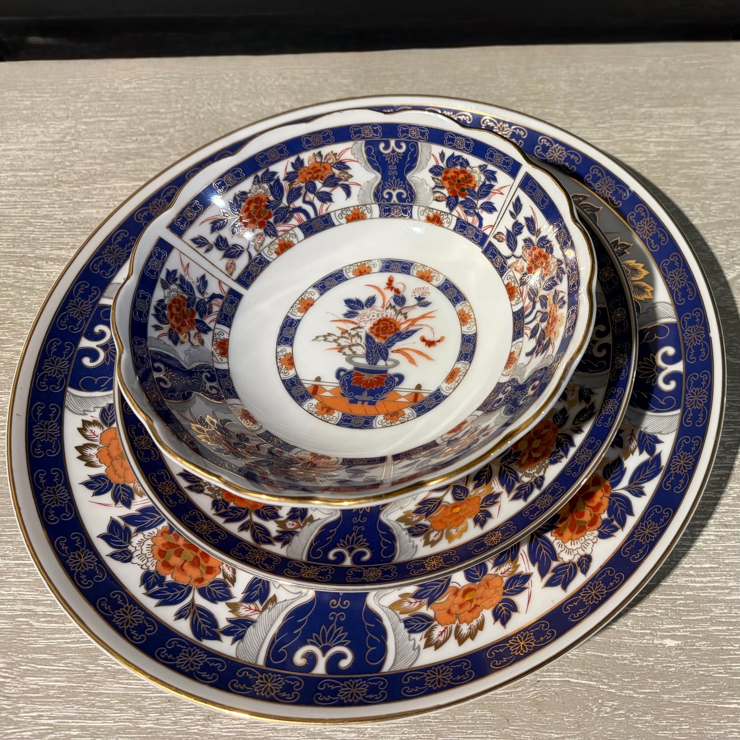2 - 3 Piece Place Setting, "Flower Garden" by Heygill Imports, 10.5" Plate