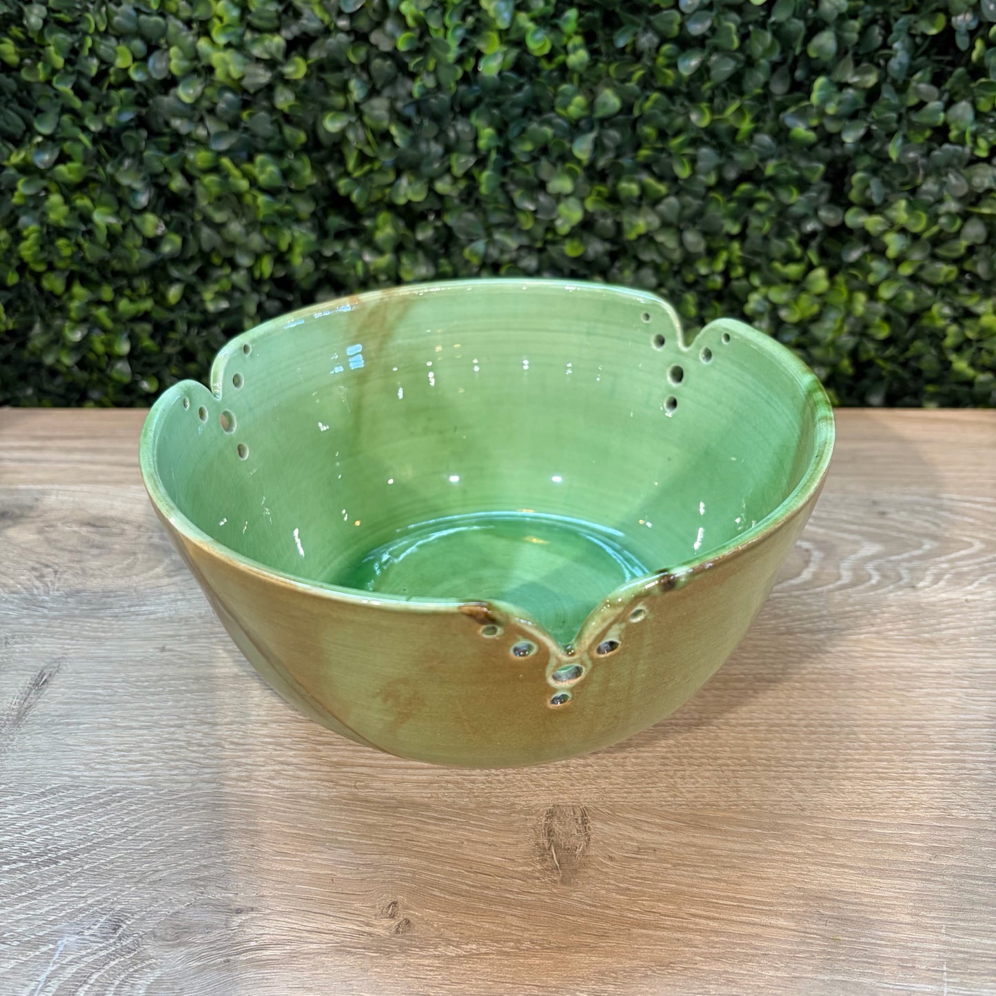 Handmade, Signed, Stoneware Bowl, 7"Dia x 3.5"H