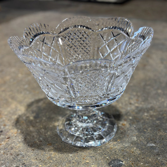 Waterford Crystal Compote, 9.5" Dia x 8" H