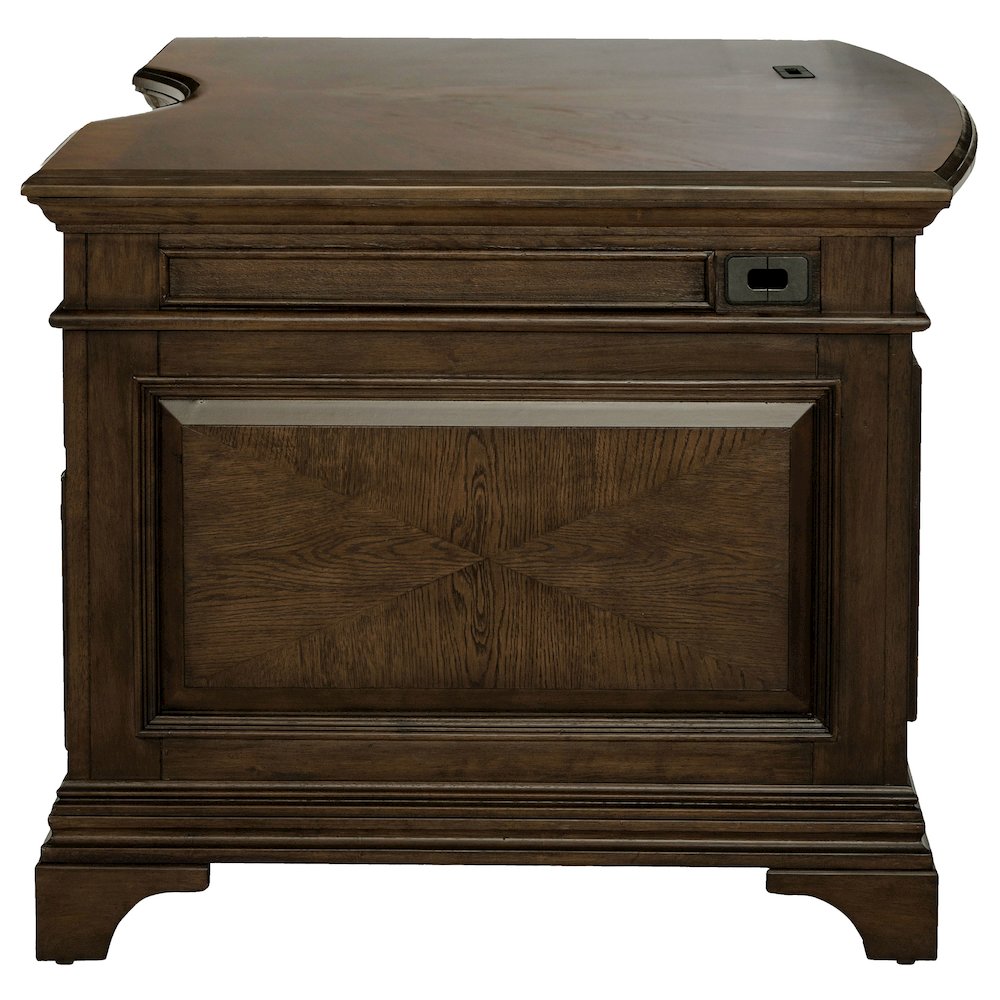 NEW Hartshill  Executive Desk Burnished Oak, 72" W x 39" D x 31.25" H