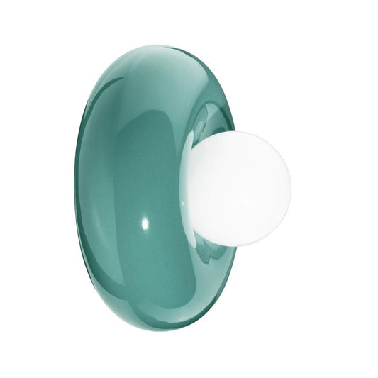 Deco Bumbum Wall/Ceiling Light, Turquoise, 9.8"W x 9.8"D x 6.5"H