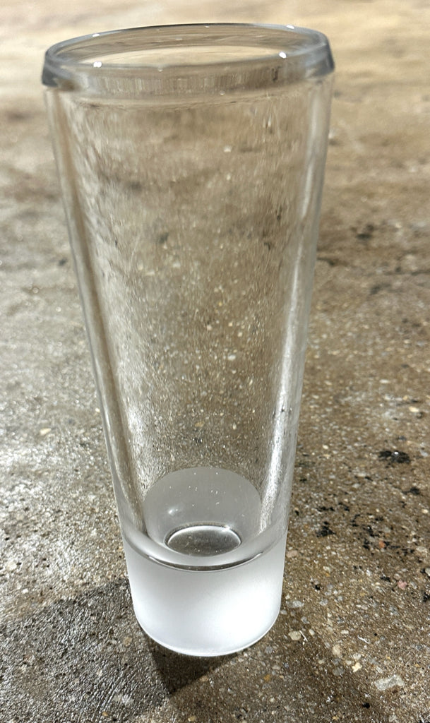 Vera Wang for Wedgewood vase w/frosted glass base, 7.5"H