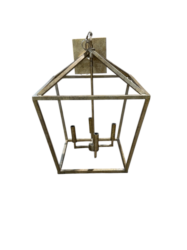 Large poppy cage light fixture, 4 lights, 16"W x 16"D x 22"H