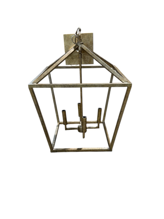 Large poppy cage light fixture, 4 lights, 16"W x 16"D x 22"H