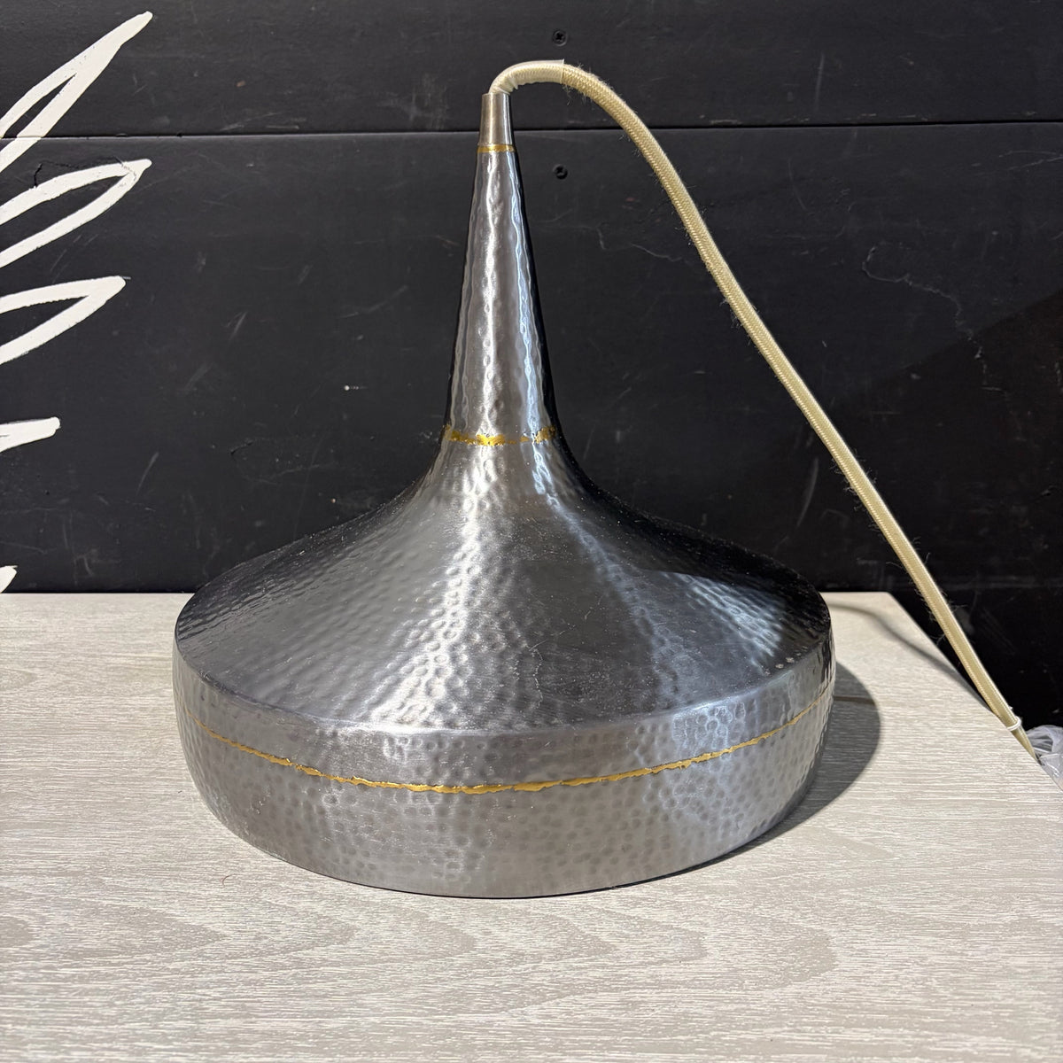 Arteriors Mason Single Light Forged Metal Pendant, 13.25"Dia x 14"H