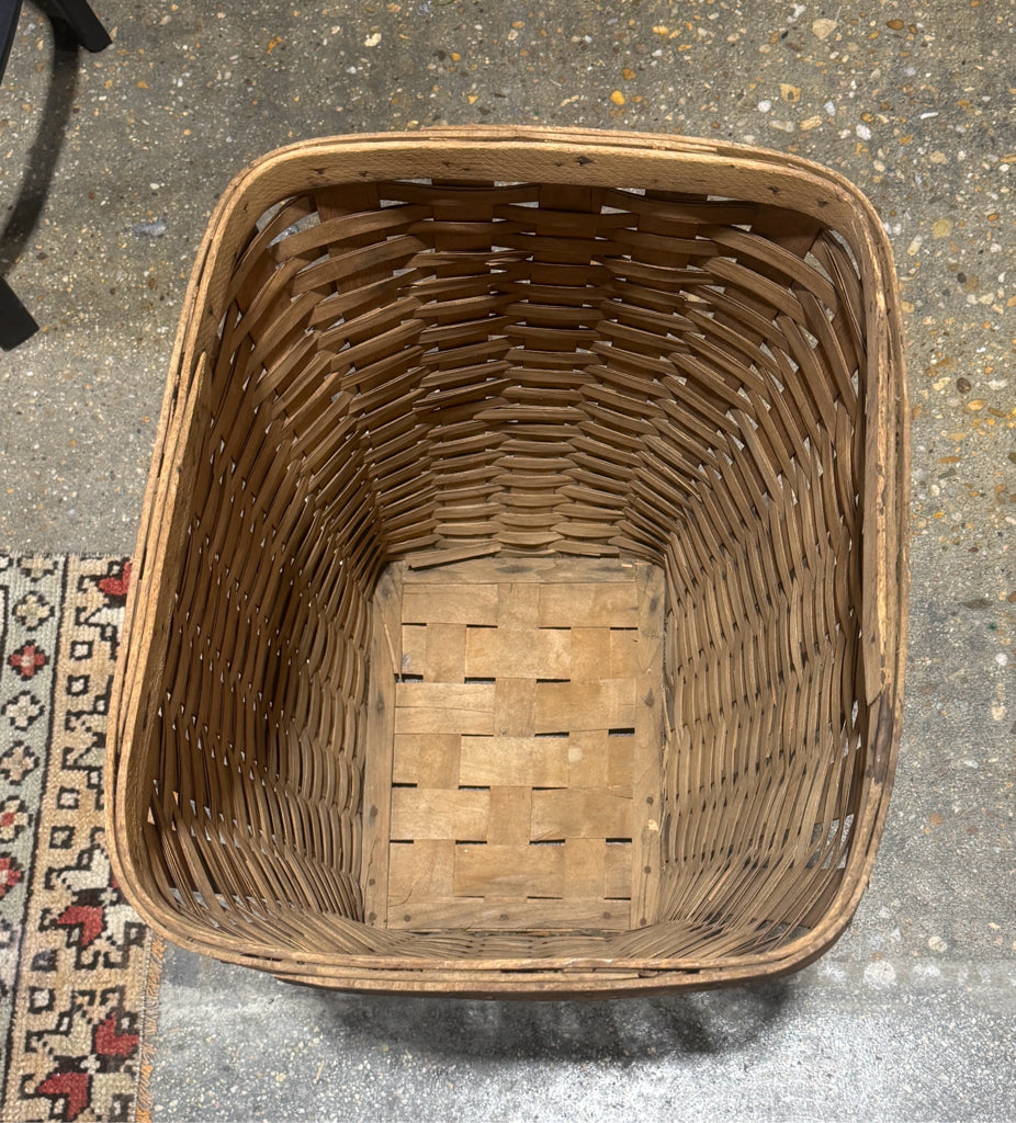 ATQ handwoven wood splint basket