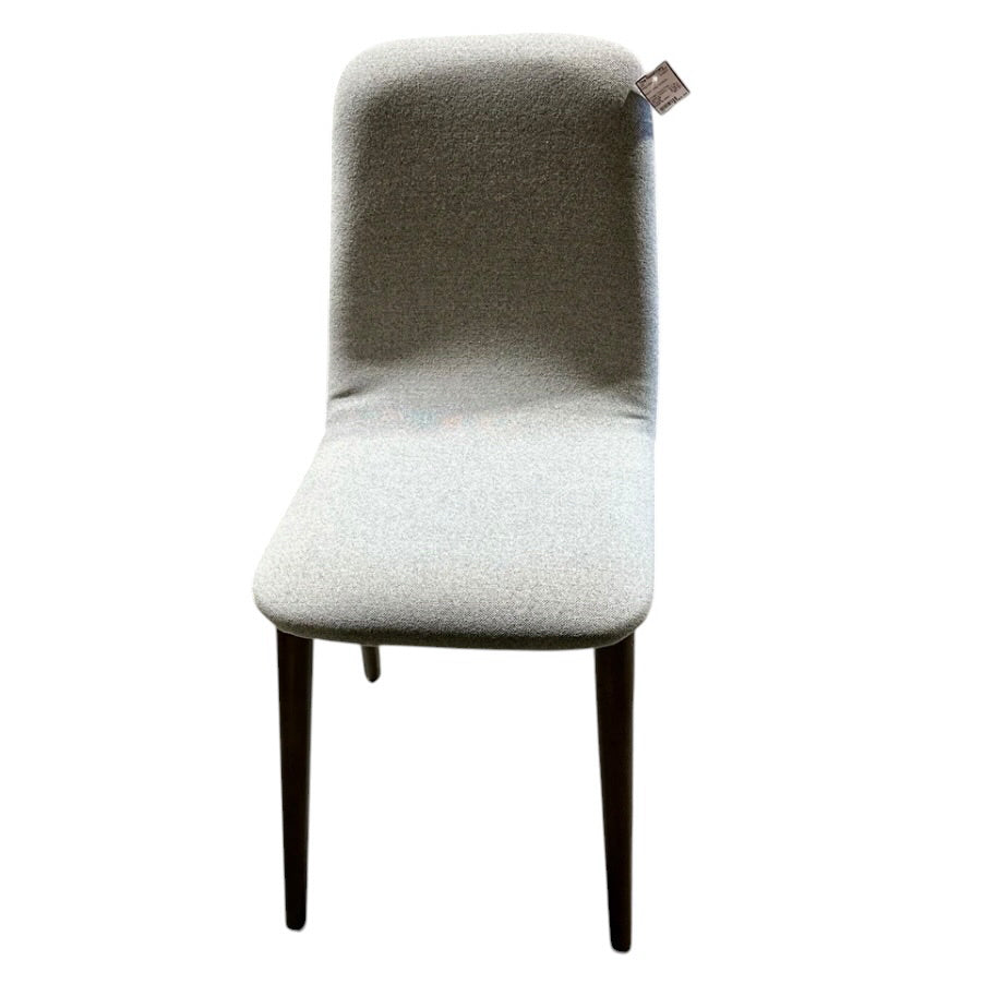 Eldridge Dining Chair, Pebble & Walnut, 16.3" W x 21.25" D x 35" H