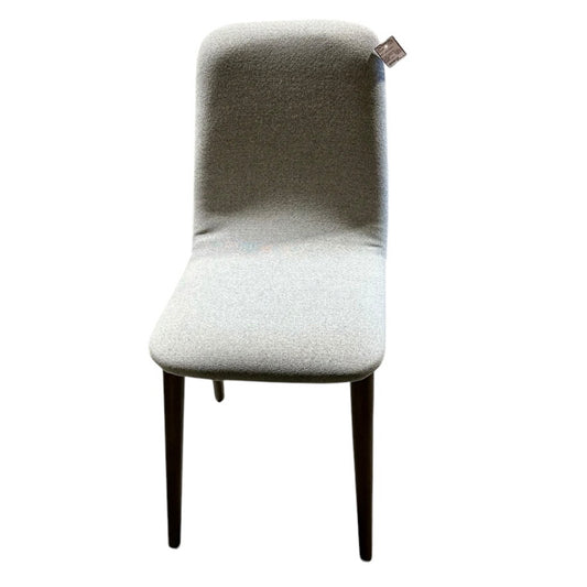 Eldridge Dining Chair, Pebble & Walnut, 16.3" W x 21.25" D x 35" H