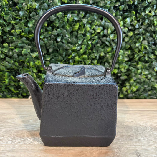 Cast Iron Teapot, 6"W x 4.25"D x 7.25"H