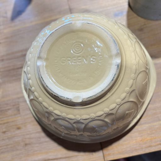 Large Yelloware Bowl, T.G. Greene 16.5" D x 7.25" H