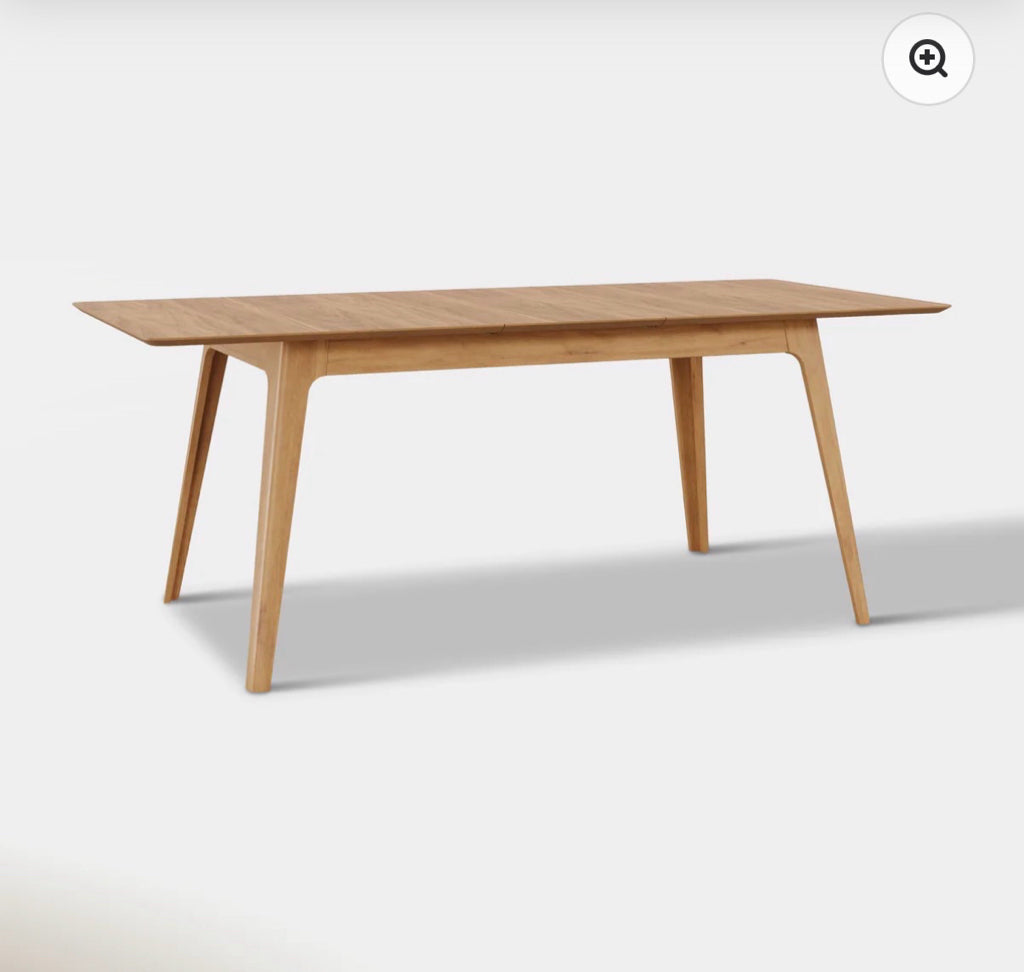 Venn extendable dining table, oak, 59" W x 29.5" D x 35" H