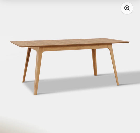 Venn extendable dining table, oak, 59" W x 29.5" D x 35" H