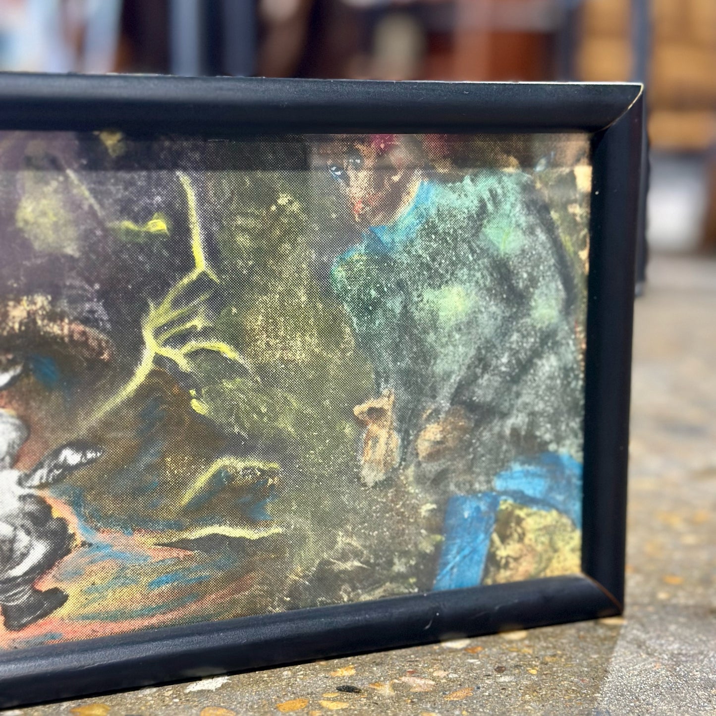Framed Abstract by Larry L. McGraw (d. 2024), Williamsburg, VA, 6.75" x 12.75"