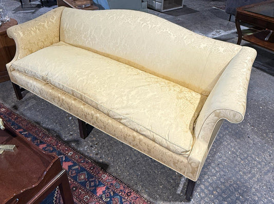 Chippendale sofa, down filled bench seat, 76"L x 23"D x 33"H